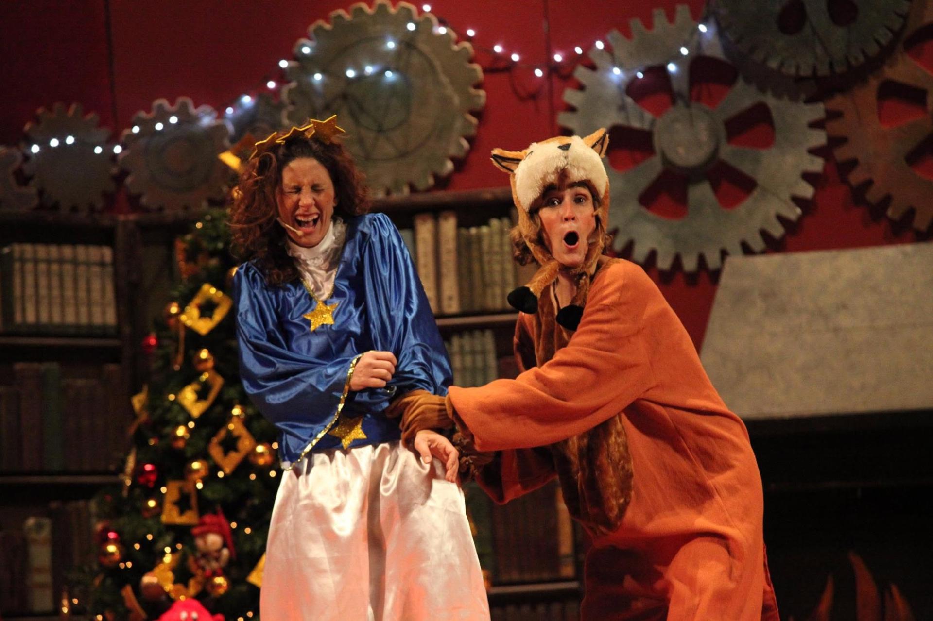 Scena teatrale di Ole e Ilvia